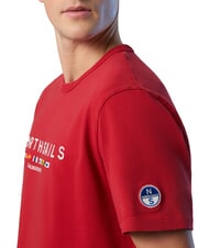 NORTH SAILS PRINT T-shirt en coton lave rouge - T-shirt - 3