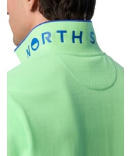 NORTH SAILS COLLAR STRIPED Polo à manches courtes en coton vert d'été - chemise polo - 3