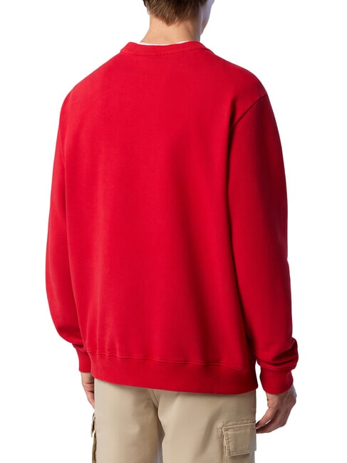 GRAPHIC Sweat-shirt en coton rouge - Pulls molletonnés