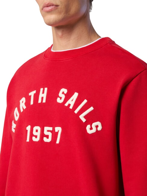 GRAPHIC Sweat-shirt en coton rouge - Pulls molletonnés