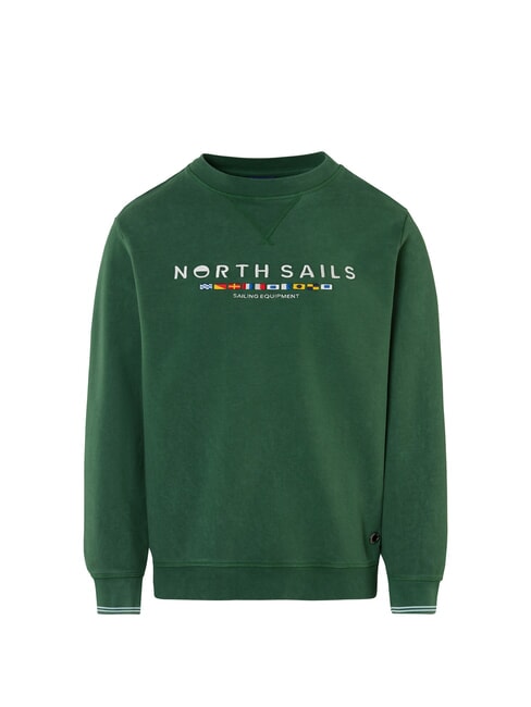 EMBROIDERY  vert - Pulls molletonn&eacute;s