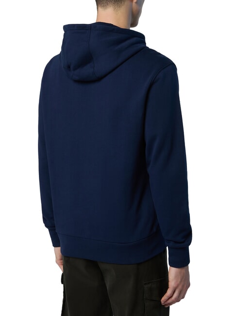GRAPHIC Sweat &agrave; capuche en coton bleu marine - Pulls molletonn&eacute;s