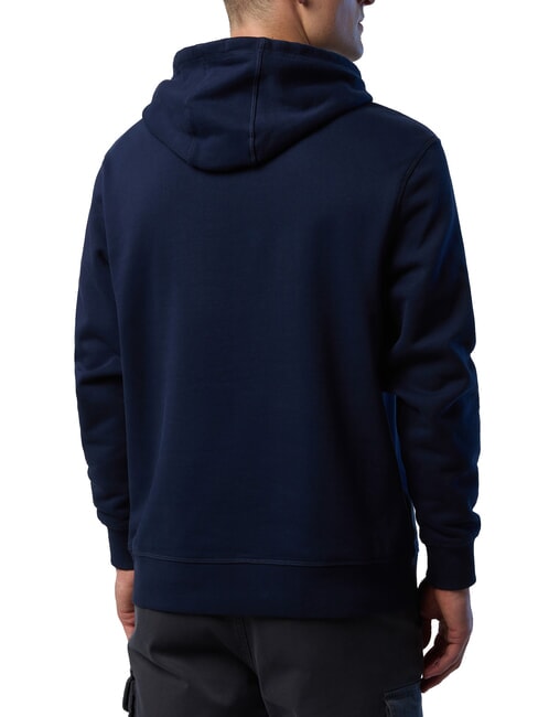 ROUND LOGO Sweat &agrave; capuche en coton bleu marine - Pulls molletonn&eacute;s
