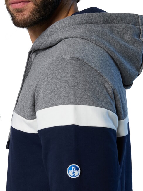 GRAPHIC Sweatshirt &agrave; capuche m&eacute;lange gris moyen - Pulls molletonn&eacute;s