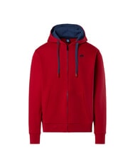 NORTH SAILS LOGO Sweat &agrave; capuche enti&egrave;rement zipp&eacute; lave rouge - Pulls molletonn&eacute;s - 4