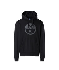 NORTH SAILS GRAPHIC Sweat &agrave; capuche en coton noir - Pulls molletonn&eacute;s - 4