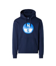 NORTH SAILS GRAPHIC Sweat &agrave; capuche en coton bleu marine - Pulls molletonn&eacute;s - 4