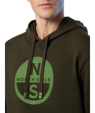NORTH SAILS GRAPHIC Sweat à capuche en coton vert forêt - Pulls molletonnés - 3