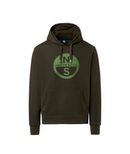 NORTH SAILS GRAPHIC Sweat à capuche en coton vert forêt - Pulls molletonnés - 4