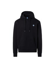 NORTH SAILS ROUND LOGO Sweat à capuche en coton noir - Pulls molletonnés - 4