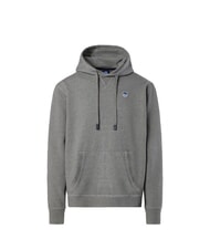 NORTH SAILS ROUND LOGO Sweat &agrave; capuche en coton m&eacute;lange gris moyen - Pulls molletonn&eacute;s - 4