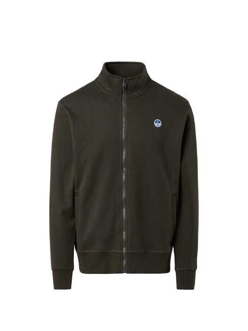 LOGO Sweat-shirt enti&egrave;rement zipp&eacute; vert for&ecirc;t - Pulls molletonn&eacute;s