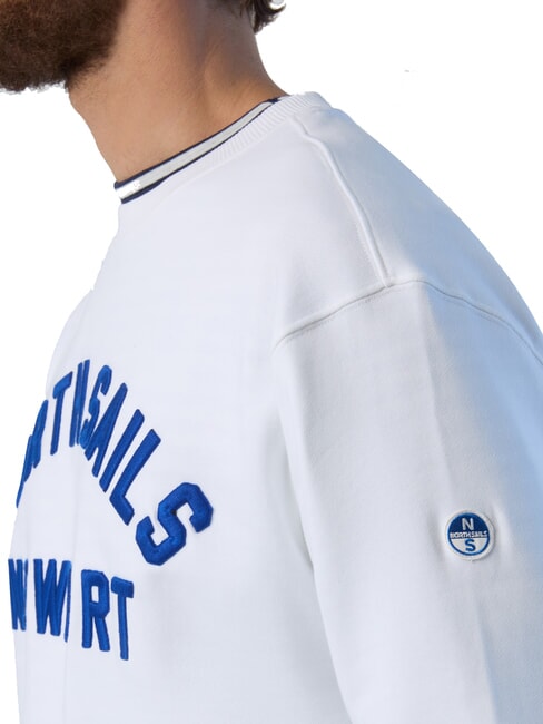 NEWPORT Sweat-shirt en coton blanc - Pulls molletonn&eacute;s