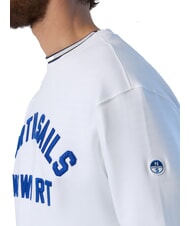 NORTH SAILS NEWPORT Sweat-shirt en coton blanc - Pulls molletonn&eacute;s - 3