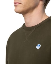 NORTH SAILS ROUND LOGO Sweat-shirt ras du cou en coton vert forêt - Pulls molletonnés - 3