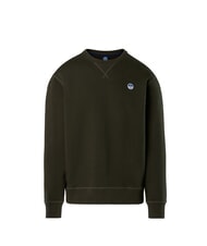 NORTH SAILS ROUND LOGO Sweat-shirt ras du cou en coton vert forêt - Pulls molletonnés - 4