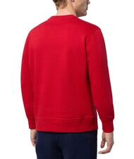 NORTH SAILS ROUND LOGO Sweat-shirt ras du cou en coton lave rouge - Pulls molletonnés - 2