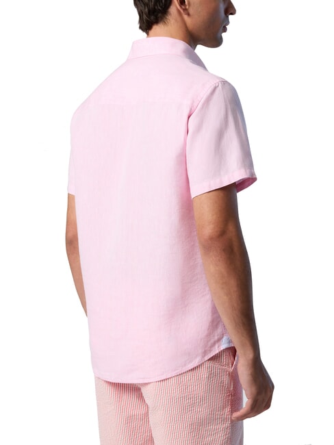 N/S chemise en lin plume de flamant - Chemises pour hommes