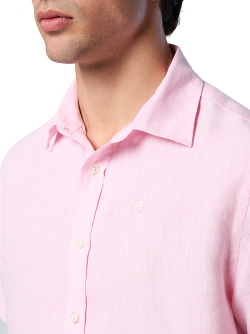 N/S chemise en lin plume de flamant - Chemises pour hommes