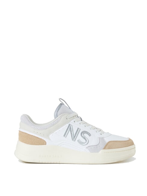 JETTY NUANCE Baskets blanc-sable-argenté - Chaussures Femme