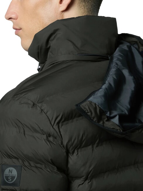 LASER PUFFER Doudoune mi-longue vert for&ecirc;t - Doudounes homme