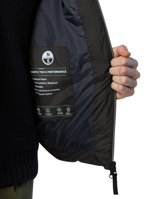 LASER PUFFER Doudoune mi-longue vert for&ecirc;t - Doudounes homme