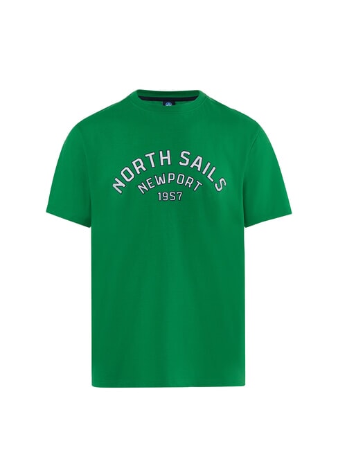 NEWPORT T-shirt en coton avec logo en forme d'arche abeille verte - T-shirt