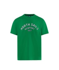 NORTH SAILS NEWPORT T-shirt en coton avec logo en forme d'arche abeille verte - T-shirt - 4