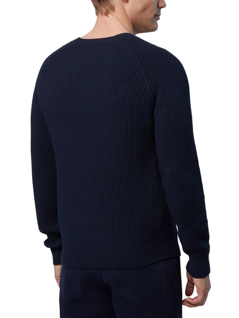 N|S Pull ras du cou c&ocirc;tel&eacute; bleu marine - Pulls pour hommes