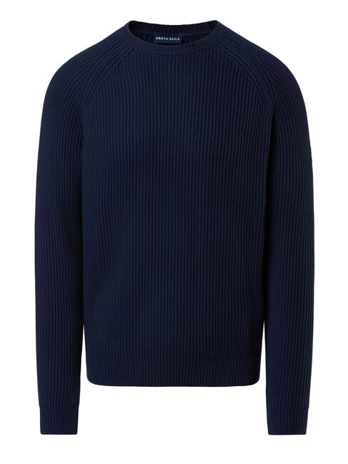 N|S Pull ras du cou c&ocirc;tel&eacute; bleu marine - Pulls pour hommes