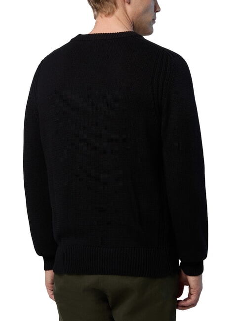 N|S Pull col rond en coton noir - Pulls pour hommes