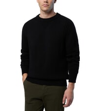 NORTH SAILS N|S Pull col rond en coton noir - Pulls pour hommes - 3