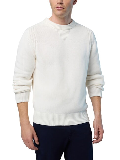 N|S Pull col rond en coton Guimauve - Pulls pour hommes