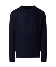 NORTH SAILS N|S Pull ras du cou en maille torsad&eacute;e bleu marine - Pulls pour hommes - 5