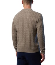 NORTH SAILS N|S Pull ras du cou en maille torsad&eacute;e m&eacute;lange de fossiles - Pulls pour hommes - 2