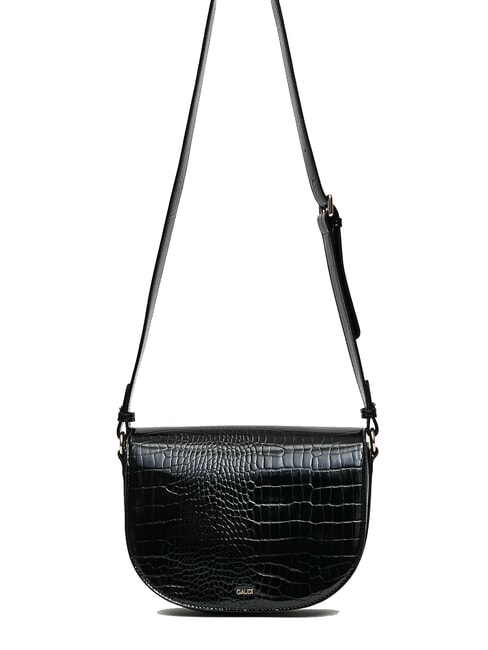 EVELYN COCCO Sac à bandoulière imprimé de taille moyenne NOIR - Sacs pour Femme