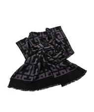 GAUDÌ ESTELLE Écharpe à franges avec logo all-over - Écharpes