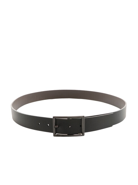 CINTURA Ceinture en cuir double face noir / chocolat - Ceintures