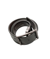 ARMANI EXCHANGE CINTURA Ceinture en cuir double face noir / chocolat - Ceintures - 3