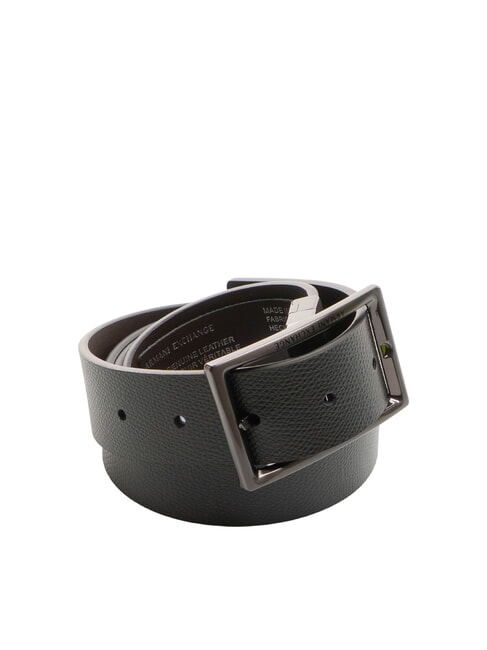 CINTURA Ceinture en cuir double face noir / chocolat - Ceintures