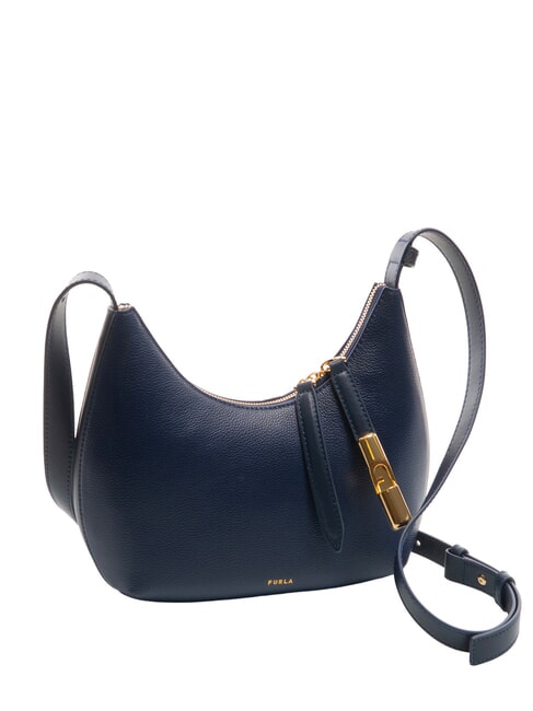 GOCCIA Sac bandoulière en cuir martelé bleu royal - Sacs pour Femme