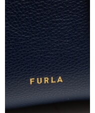 FURLA GOCCIA Sac bandoulière en cuir martelé bleu royal - Sacs pour Femme - 3