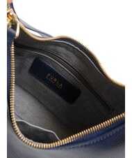 FURLA GOCCIA Sac bandoulière en cuir martelé bleu royal - Sacs pour Femme - 5