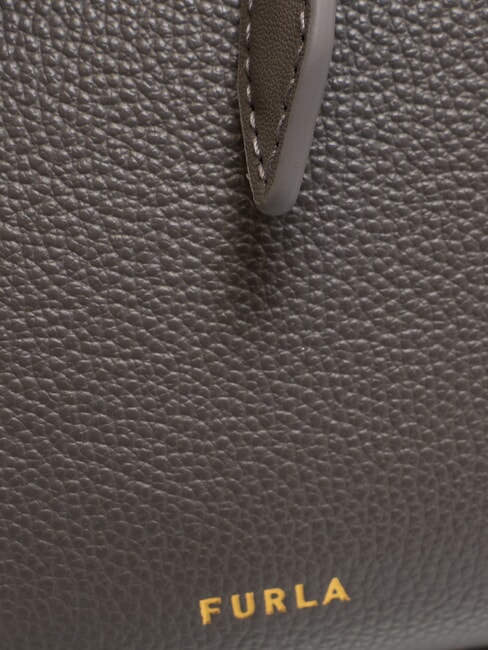 GOCCIA Sac bandoulière en cuir martelé gris urbain - Sacs pour Femme