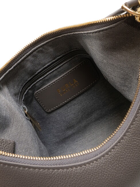 GOCCIA Sac bandoulière en cuir martelé gris urbain - Sacs pour Femme