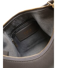 FURLA GOCCIA Sac bandoulière en cuir martelé gris urbain - Sacs pour Femme - 5