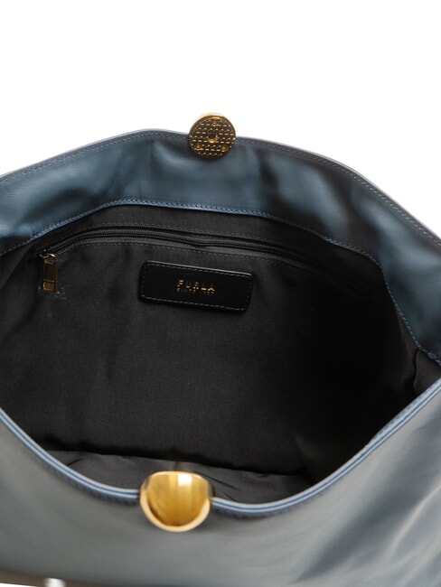 SFERA SOFT Sac bandoulière en cuir gris bleu - Sacs pour Femme