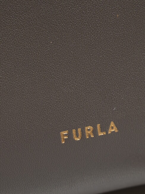 NUVOLA Mini sac porté épaule en cuir gris urbain - Sacs pour Femme