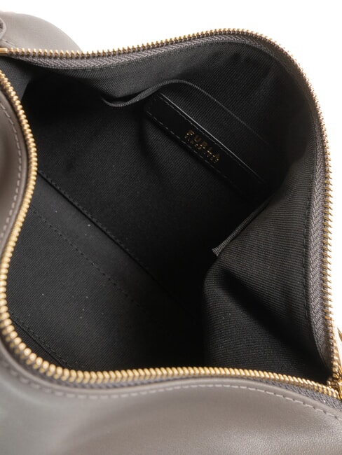 NUVOLA Mini sac porté épaule en cuir gris urbain - Sacs pour Femme