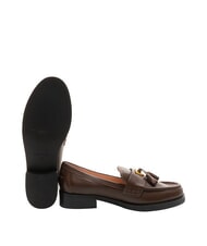 COCCINELLE BEAT SELLERIA Mocassins en cuir à pompon brunette - Chaussures Femme - 5